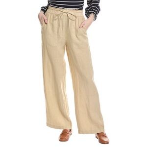 Michael Stars Jules High-Rise Wide Leg Linen Pants - Small